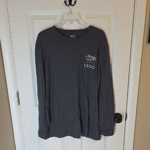Izod Saltwater Dark Gray Tee